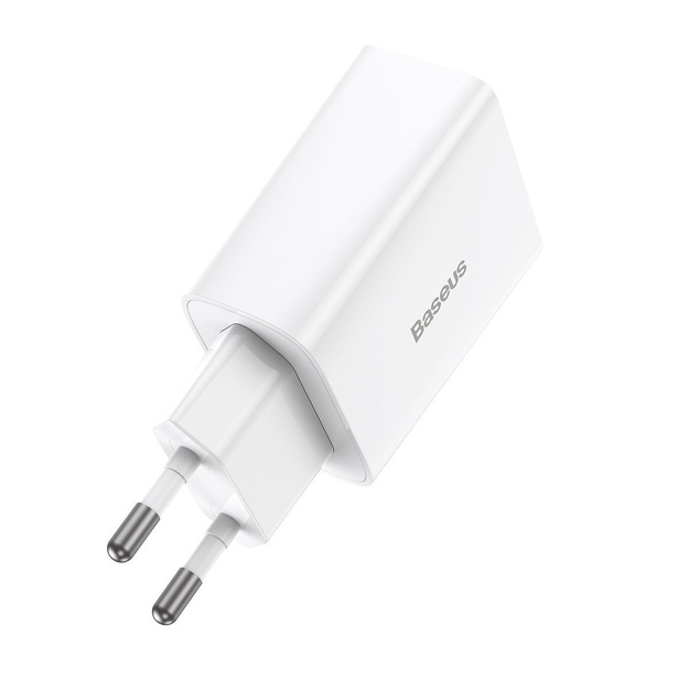 Baseus Speed Mini Quick Charger, USB-C, PD, 3A, 20W (white)