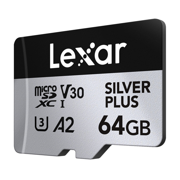 Karta pamięci Lexar High-Performance Silver Plus microSDXC 64GB + adapter