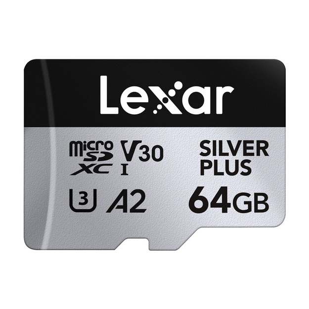Karta pamięci Lexar High-Performance Silver Plus microSDXC 64GB + adapter