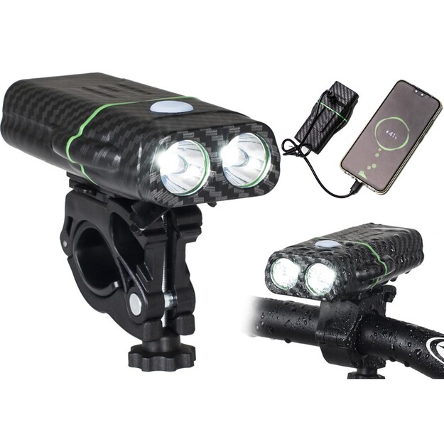 Bicycle light 600 lm with powerbank function Vayox