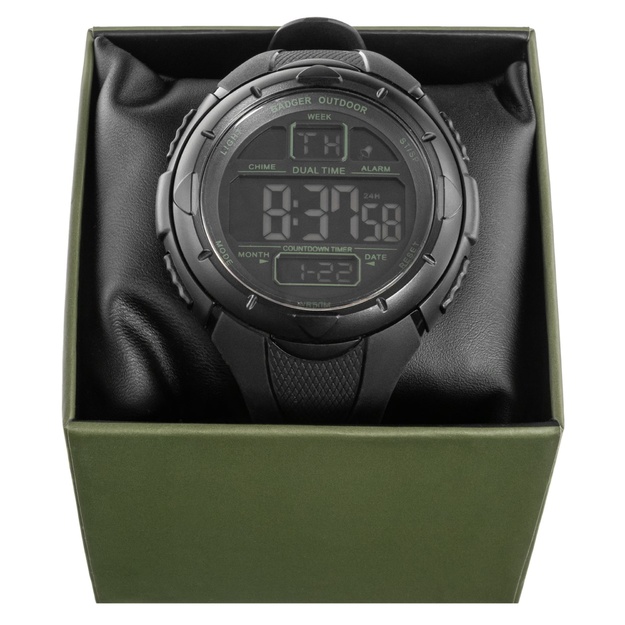 Badger Outdoor Strikepoint pulkstenis - melns