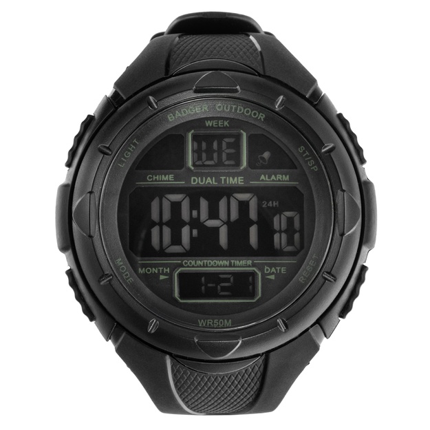 Badger Outdoor Strikepoint pulkstenis - melns