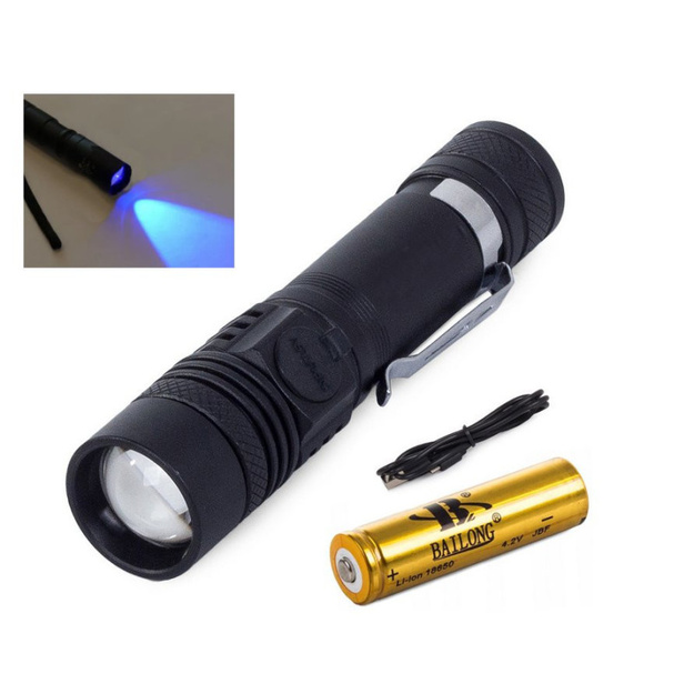 Ультрафиолетовый фонарик 8W LED