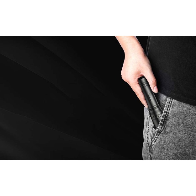 Rokas lukturītis Superfire S33-A, 124lm, USB (melns)