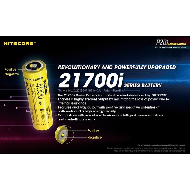 Nitecore P20i 1800lm lukturis