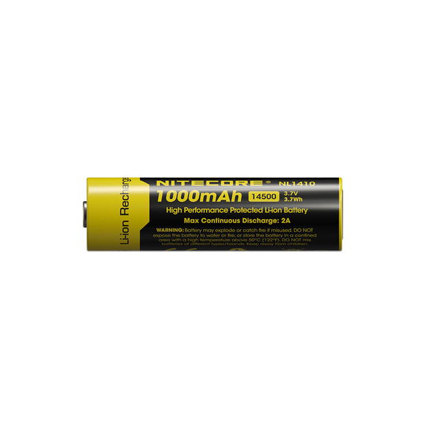 Nitecore 14500 NL1410 1000mAh 3.7V Li-ion Rechargeable Battery (B1)