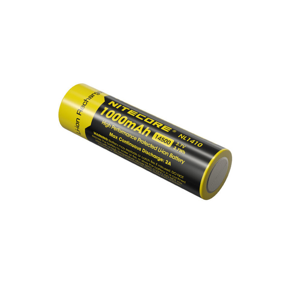 Nitecore 14500 NL1410 1000mAh 3.7V Li-ion Rechargeable Battery (B1)