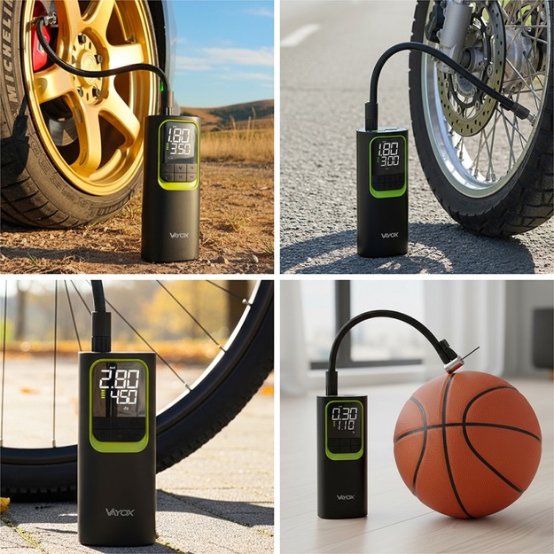 Rechargeable Air Pump with Powerbank Function 8000 mAh, VAYOX VA0410