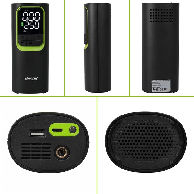 Rechargeable Air Pump with Powerbank Function 8000 mAh, VAYOX VA0410