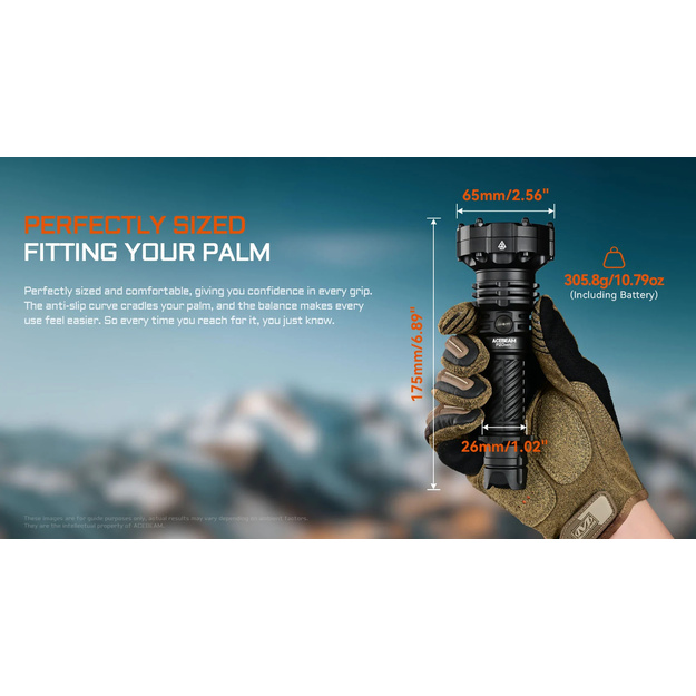 AceBeam P20 Mini Lukturis, 4000 lm