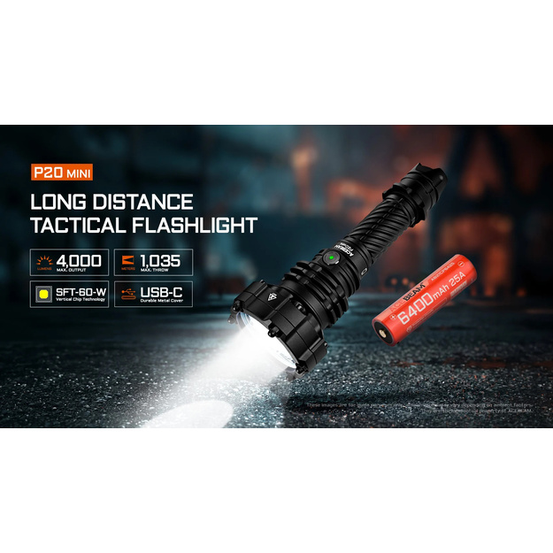AceBeam P20 Mini Lukturis, 4000 lm
