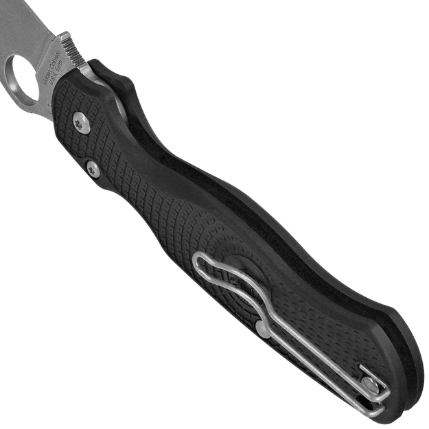 Spyderco Para Military 2 CTS BD1N saliekamais nazis C81PBK2 (Black FRN, Satin)