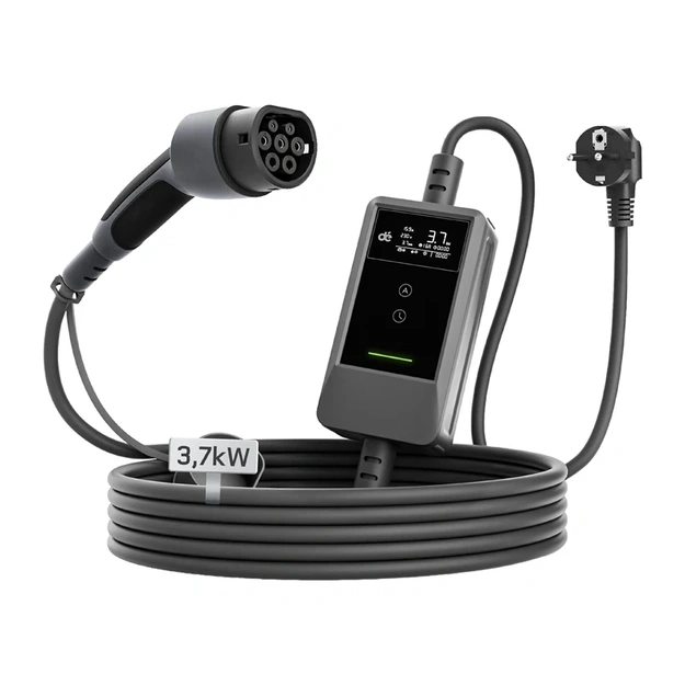 Portable EV charger d&eacute; 3kW with 7m cable