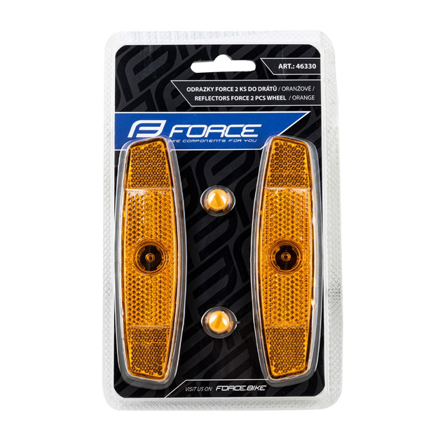 Spēka atstarotāji dzelteni, 2 gab.