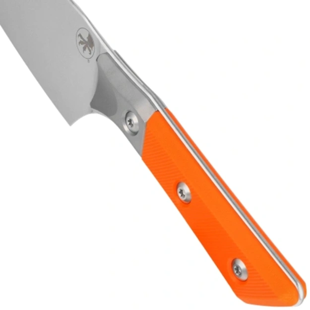 Microtech Santoku kitchen knife 6  Titanium Bolster/Ivory G10, Stonewashed M390MK 3200B-10IV