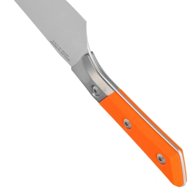 Microtech Santoku kitchen knife 6  Titanium Bolster/Ivory G10, Stonewashed M390MK 3200B-10IV