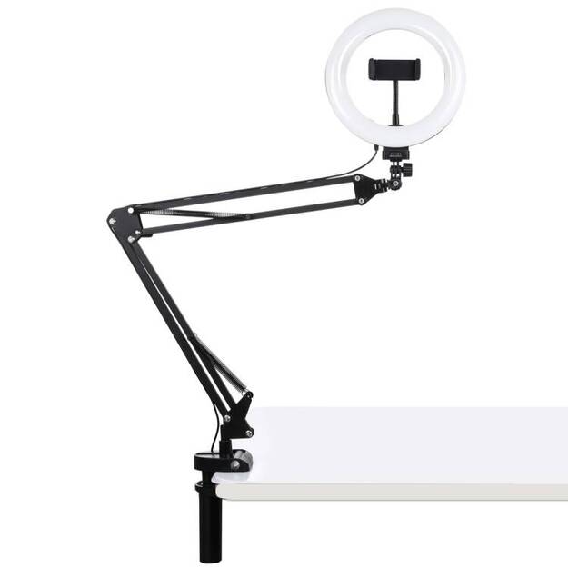Galda statīvs Puluz ar 20 cm LED Vlogging Ring PKT3089B