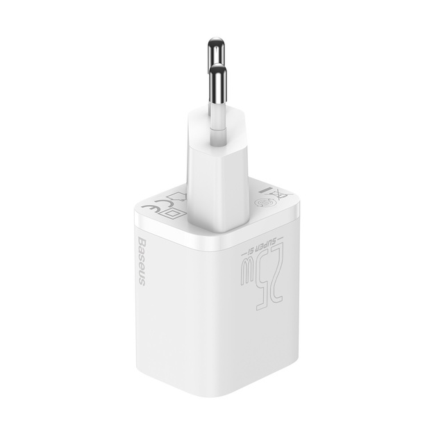 Sienas lādētājs Baseus Super Si Fast Charger 1C 25W (balts)