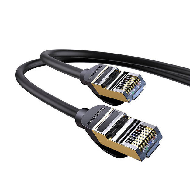 Baseus Ethernet RJ45, 10 Gbps, 1 m tīkla kabelis (melns)