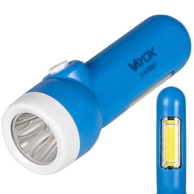 Vayox lukturītis 2in1 ar sānu lampu VA0087
