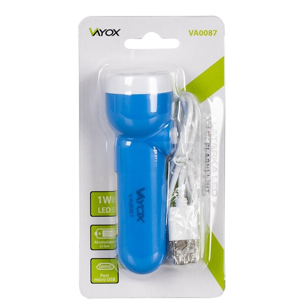 Vayox flashlight 2in1 with side lamp VA0087