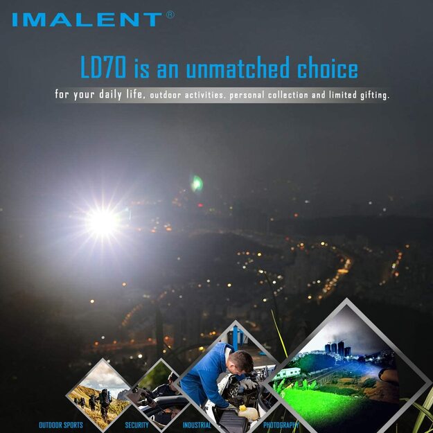 Imalent LD70 4000lm flashlight GREEN