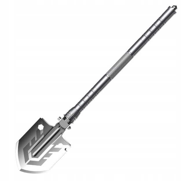 Saliekama daudzfunkcionāla lāpsta ar melnu korpusu SP-014