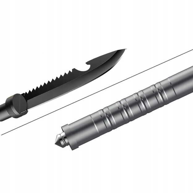 Saliekama daudzfunkcionāla lāpsta ar melnu korpusu SP-014