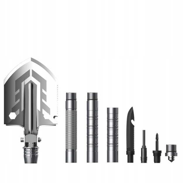 Saliekama daudzfunkcionāla lāpsta ar melnu korpusu SP-014