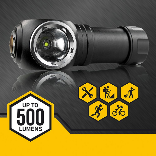 EverActive FL-55R Dripple uzlādējams LED rokas/galvas lukturis