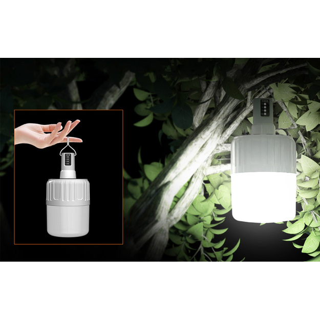 Superfire T26-S kempinga lampa ar saules paneli 500lm