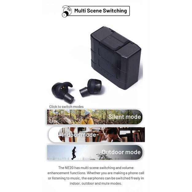 Nitecore NE20 Bluetooth headphones with noise protection