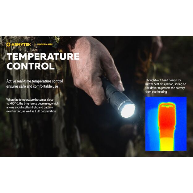 Armytek Dobermann 1000 lūmena 381 m medību komplekts