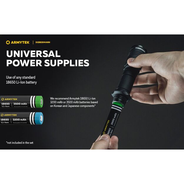 Armytek Dobermann 1000 lūmena 381 m medību komplekts