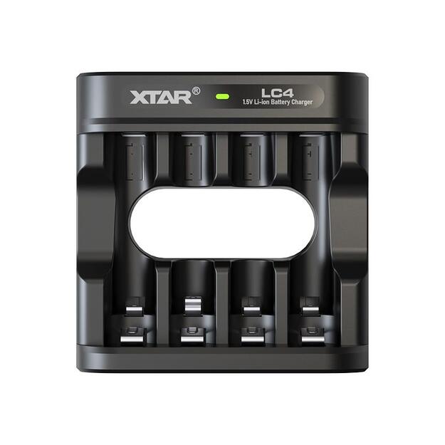 Xtar LC4 - lādētājs + 4x AAA (Micro) R03 1,5 V Li-Ion baterijas