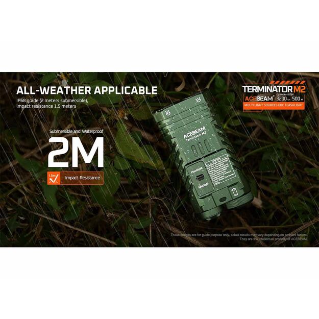 AceBeam Terminator M2 flashlight 2000lm
