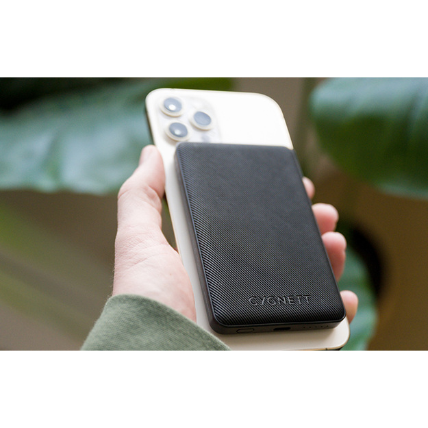 Powerbank Cygnett Magnētiskais ārējais akumulators 5000mAh 18W (melns) CY3743PBCHE