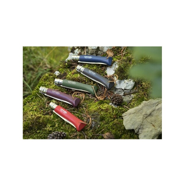 Opinel Trekking knife No.8 with stainless steel blade and dark brown handle