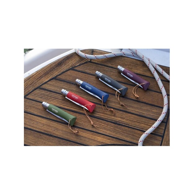 Opinel Trekking knife No.8 with stainless steel blade and dark brown handle