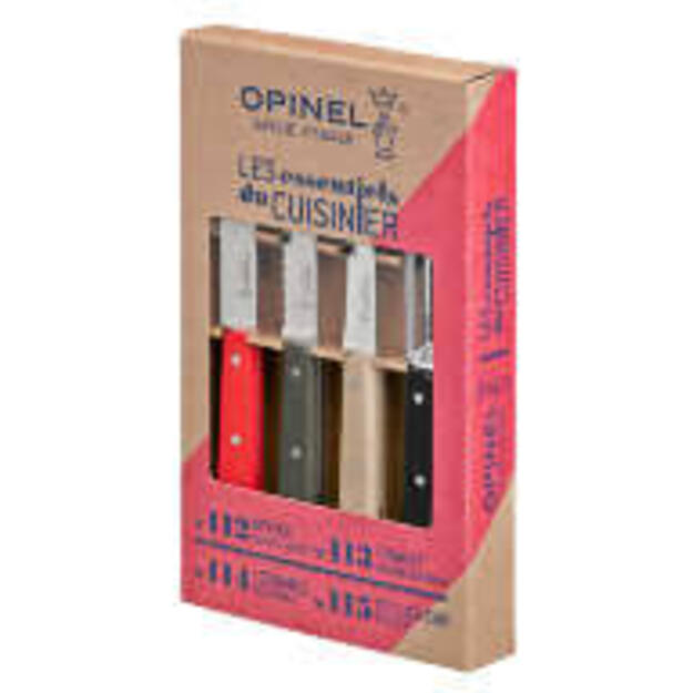 Opinel 4&nbsp;piece Essentials mazo virtuves nažu komplekts