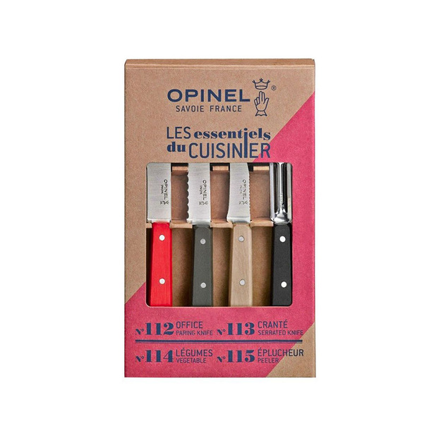 Opinel 4&nbsp;piece Essentials mazo virtuves nažu komplekts
