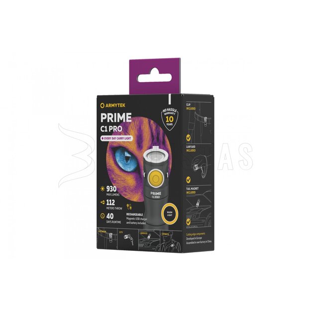 Armytek Prime C1 Pro lukturītis 930lm F07901W