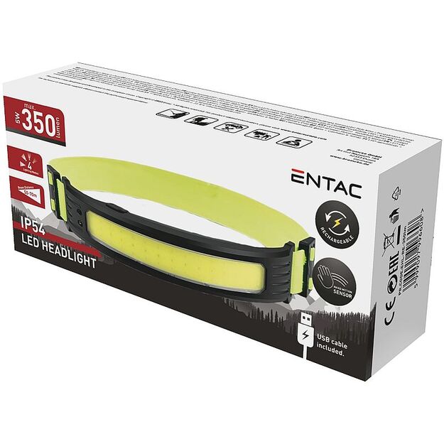 Entac 5&nbsp;W sensora uzlādējams lodlampa