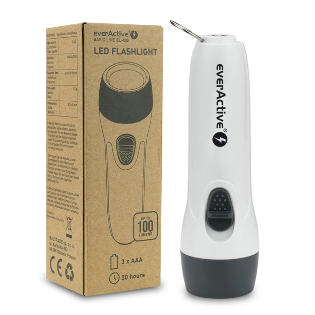 everActive EL-100 LED rokas kabatas lukturītis 3xAAA