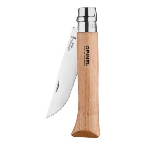 Opinel Nr. 12 dižskābarža koka kabatas nazis, zobains 002441