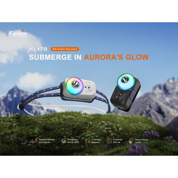 Fenix HL17R LED viegls pieres lukturis ar magnētu, balts