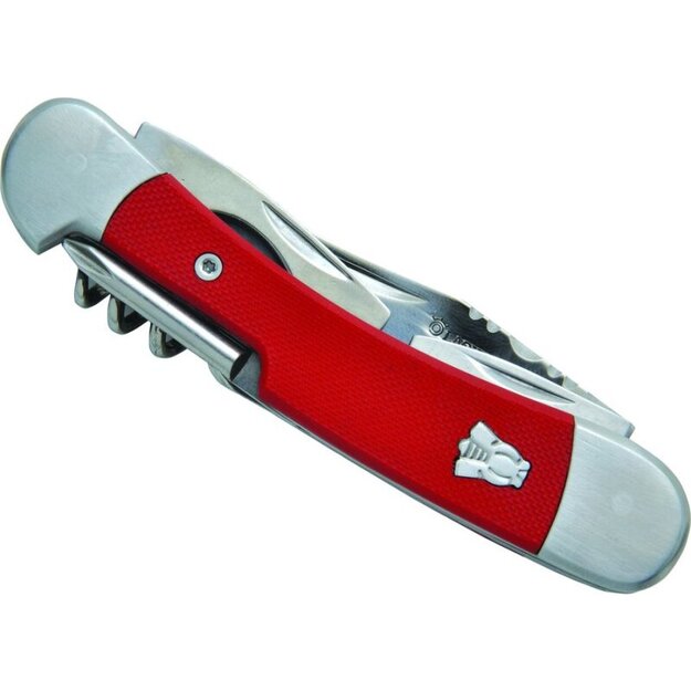 Многоцелевой нож Laguiole, красная рукоятка G10 DUB216