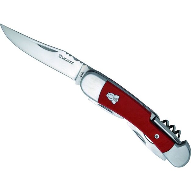 Многоцелевой нож Laguiole, красная рукоятка G10 DUB216