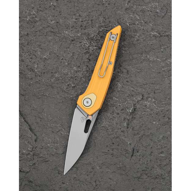 Bestech VK-Void G10 knife Yellow G10, Bead Blasted MagnaCut by Vulpex Knives (BG63A)