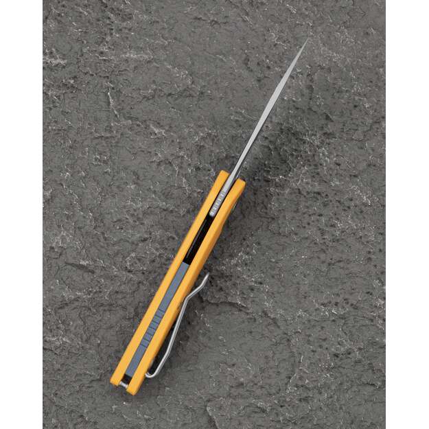 Bestech VK-Void G10 knife Yellow G10, Bead Blasted MagnaCut by Vulpex Knives (BG63A)